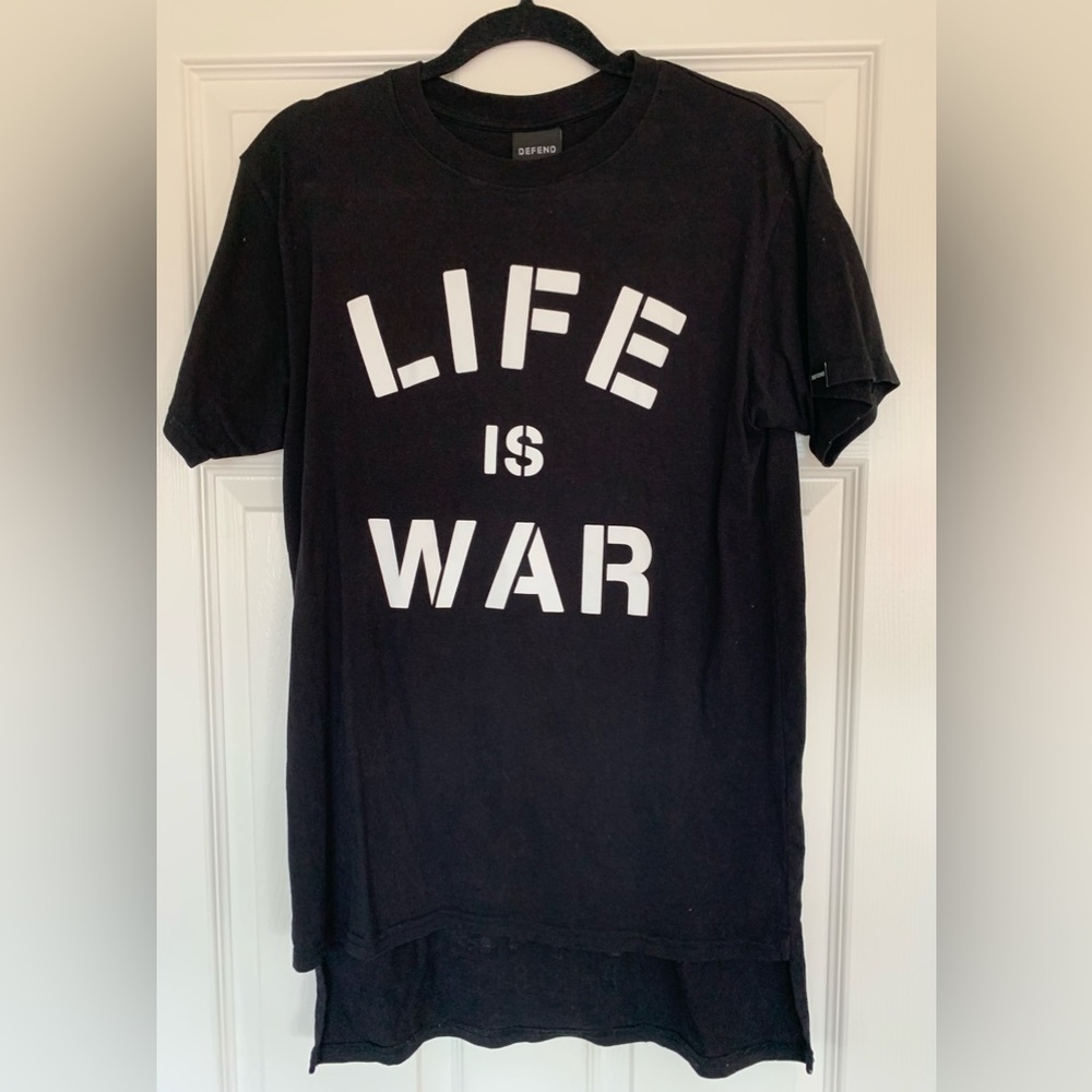 Black 'Life is War' Graphic Tee